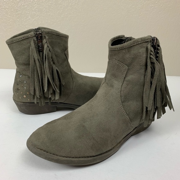 Circus by Sam Edelman Gray Suede Ankle Boots - Picture 6 of 8